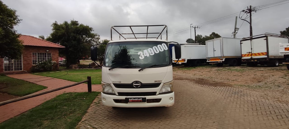 2012 Hino 300 Dropsides with cattle rail option 4 Ton Automatic