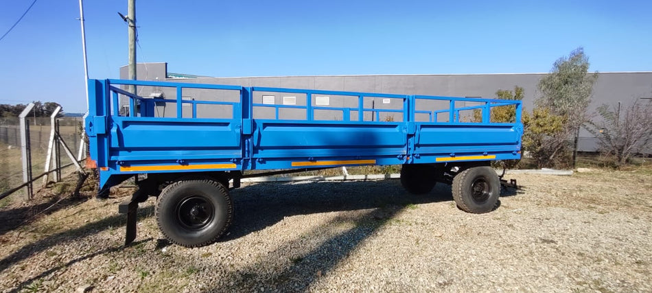 Drawbar Trailer AGRITE Flat Deck With Dropsides