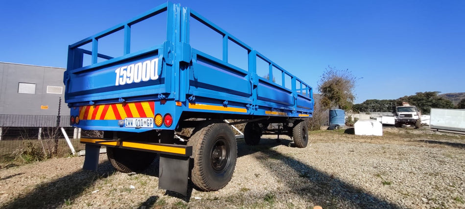 Drawbar Trailer AGRITE Flat Deck With Dropsides