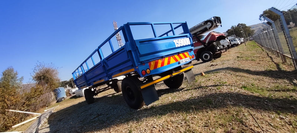 Drawbar Trailer AGRITE Flat Deck With Dropsides