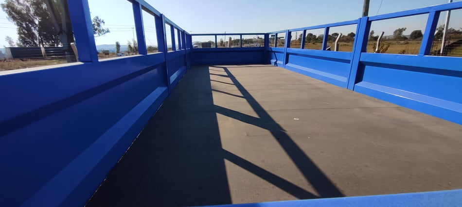 Drawbar Trailer AGRITE Flat Deck With Dropsides