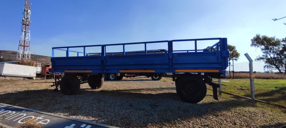 Drawbar Trailer AGRITE Flat Deck With Dropsides